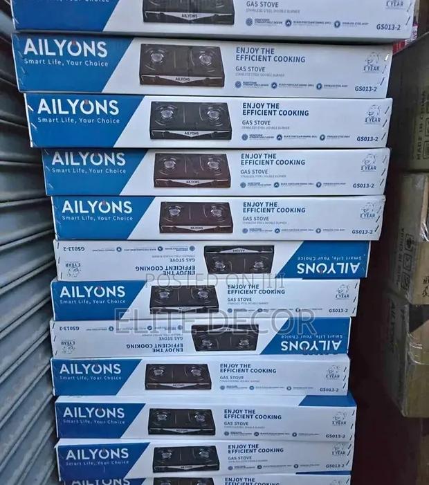 Ailyons Table Top Metallic Two-Burner Auto Ignition - thumbnail 2