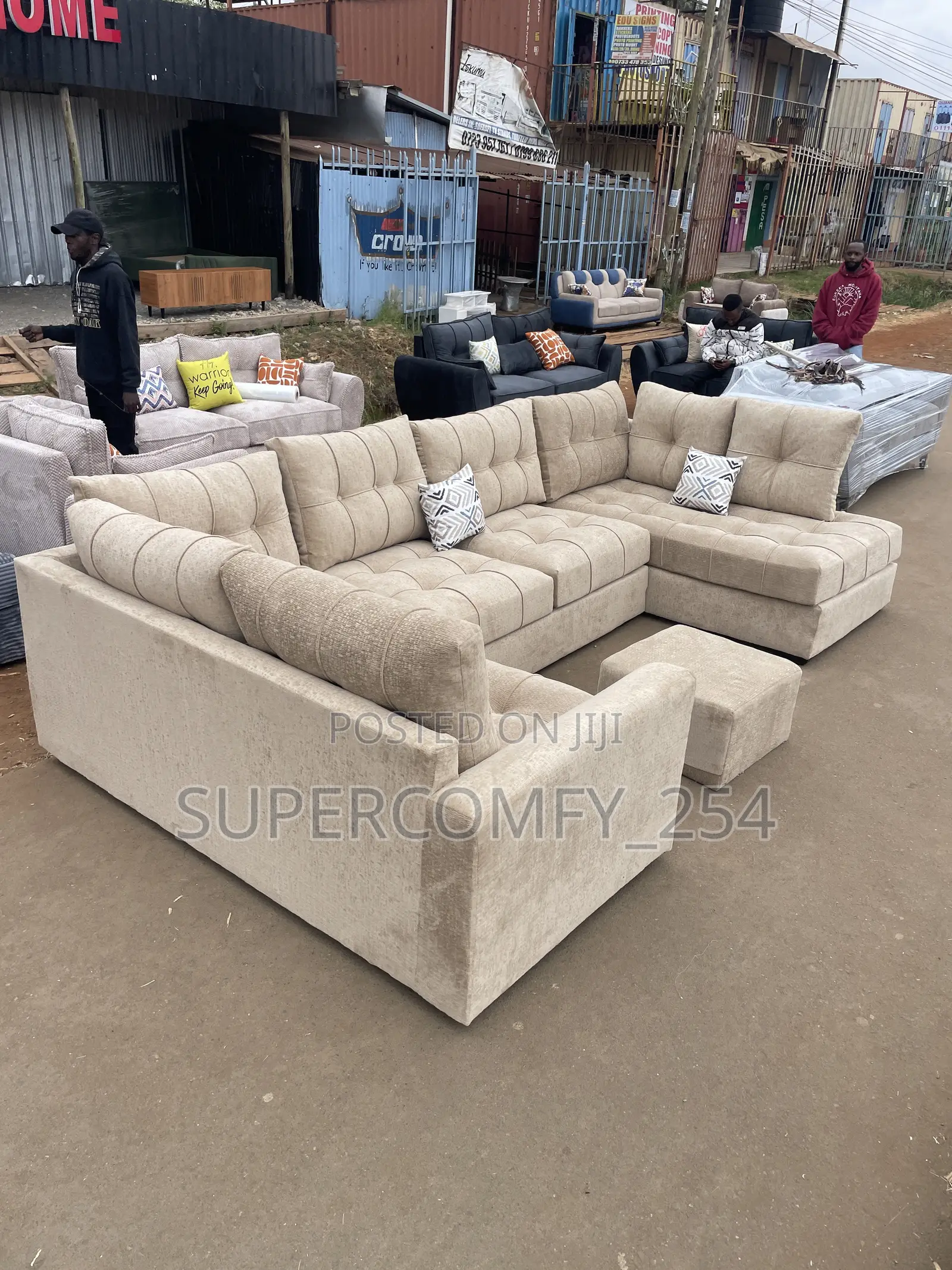 A Classic Nine Seater U ~ Shape Sofa
