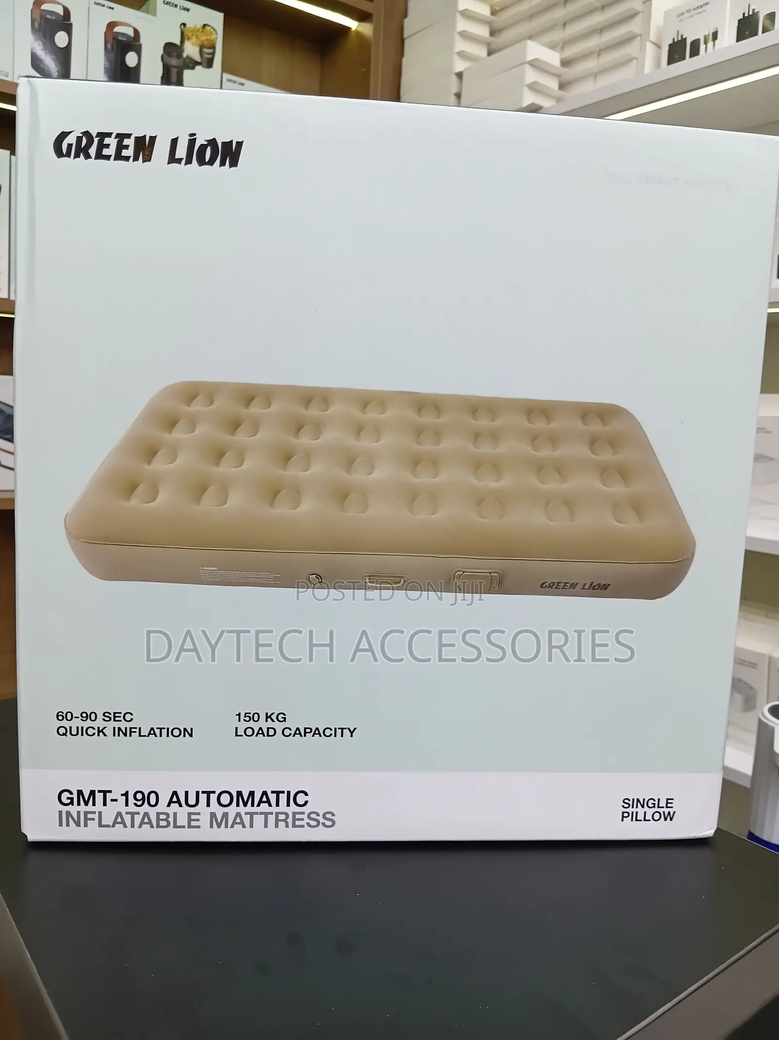 Green Lion GMT-190 Automatic Inflatable Mattress Built-in Pump 150kg