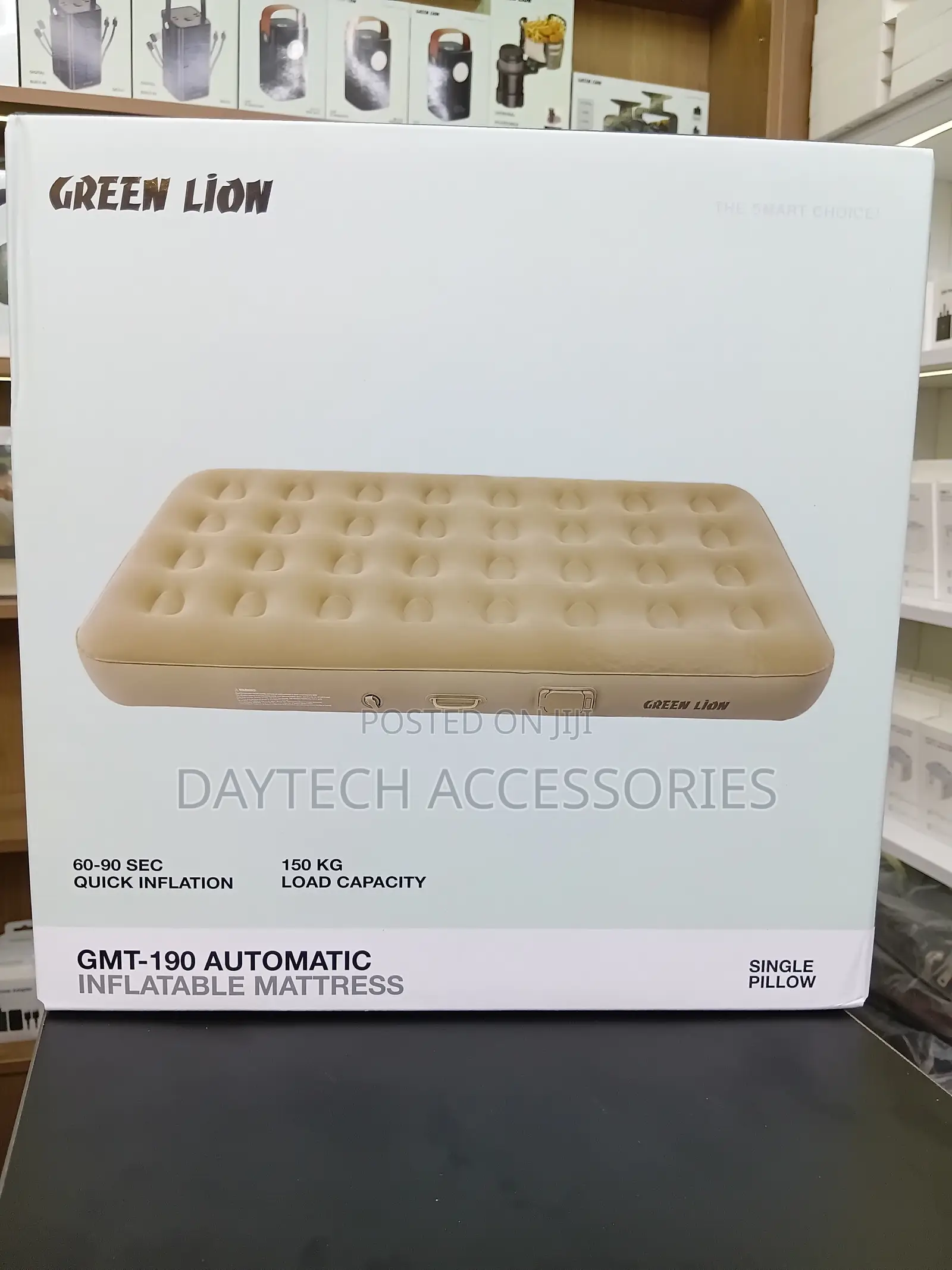 Green Lion GMT-190 Automatic Inflatable Mattress Fast Inflation.
