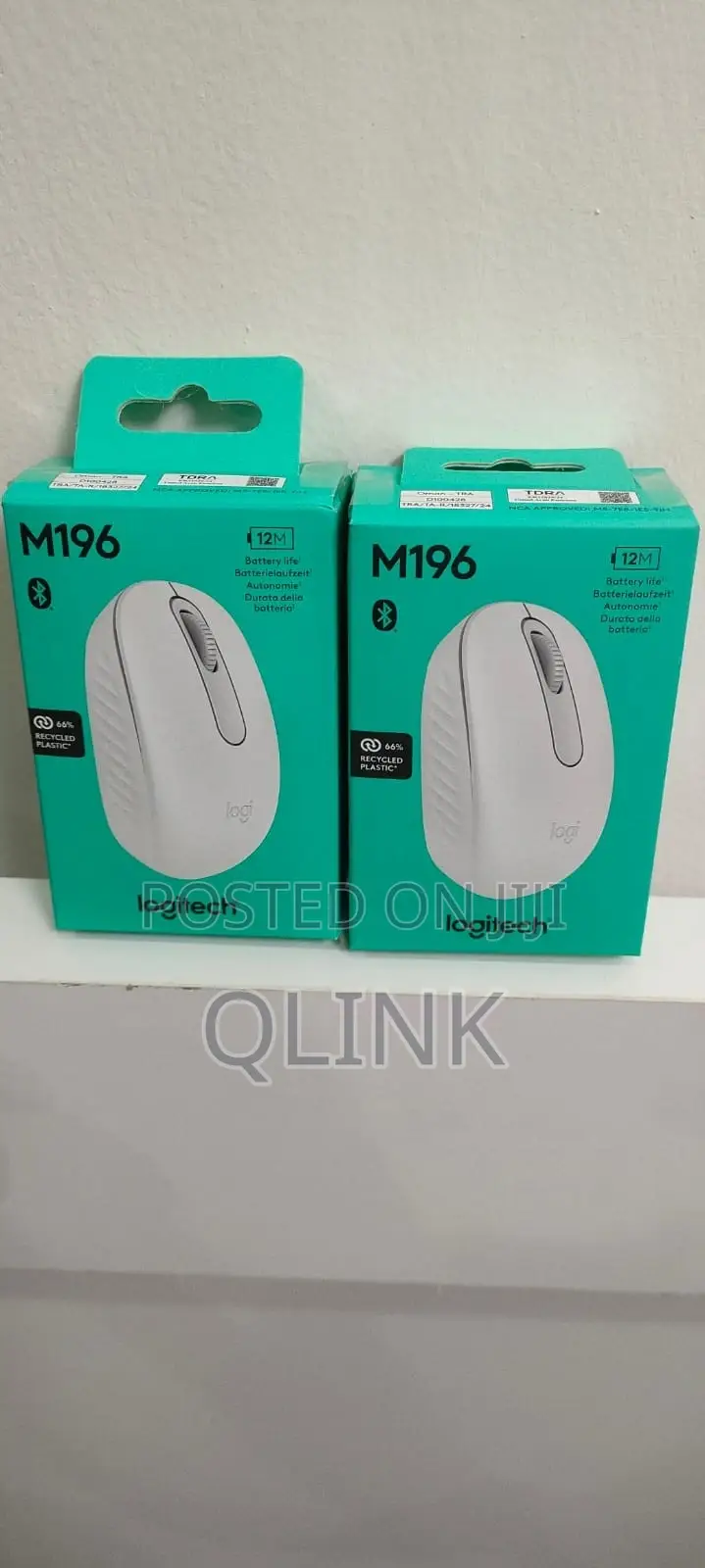 Logitech M196 Bluetooth Mouse -F White - Bt