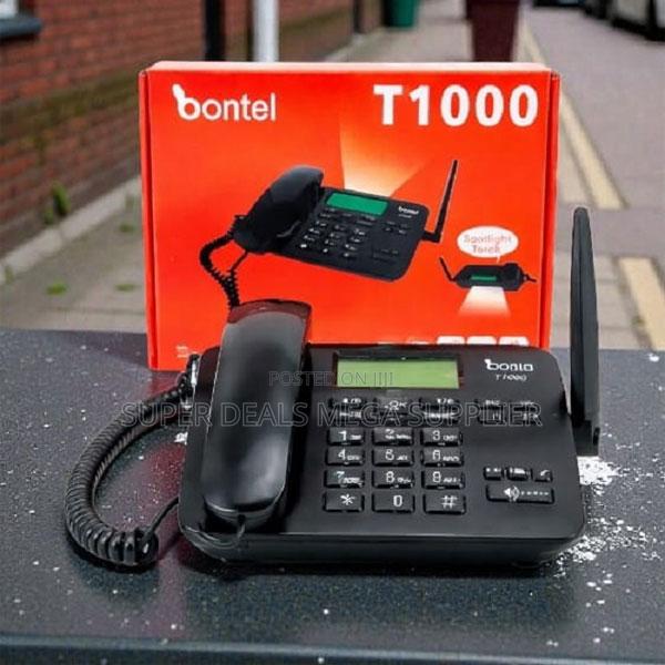 Bontel T1000 Dual Sim GSM Desktop Phone With Call Records - thumbnail 2