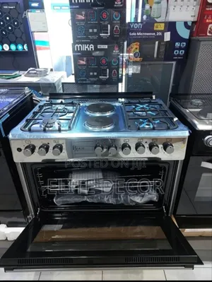 Roch Standing Cooker Reck-9042-Ss (90×60cm) 4+2 With Electric Oven