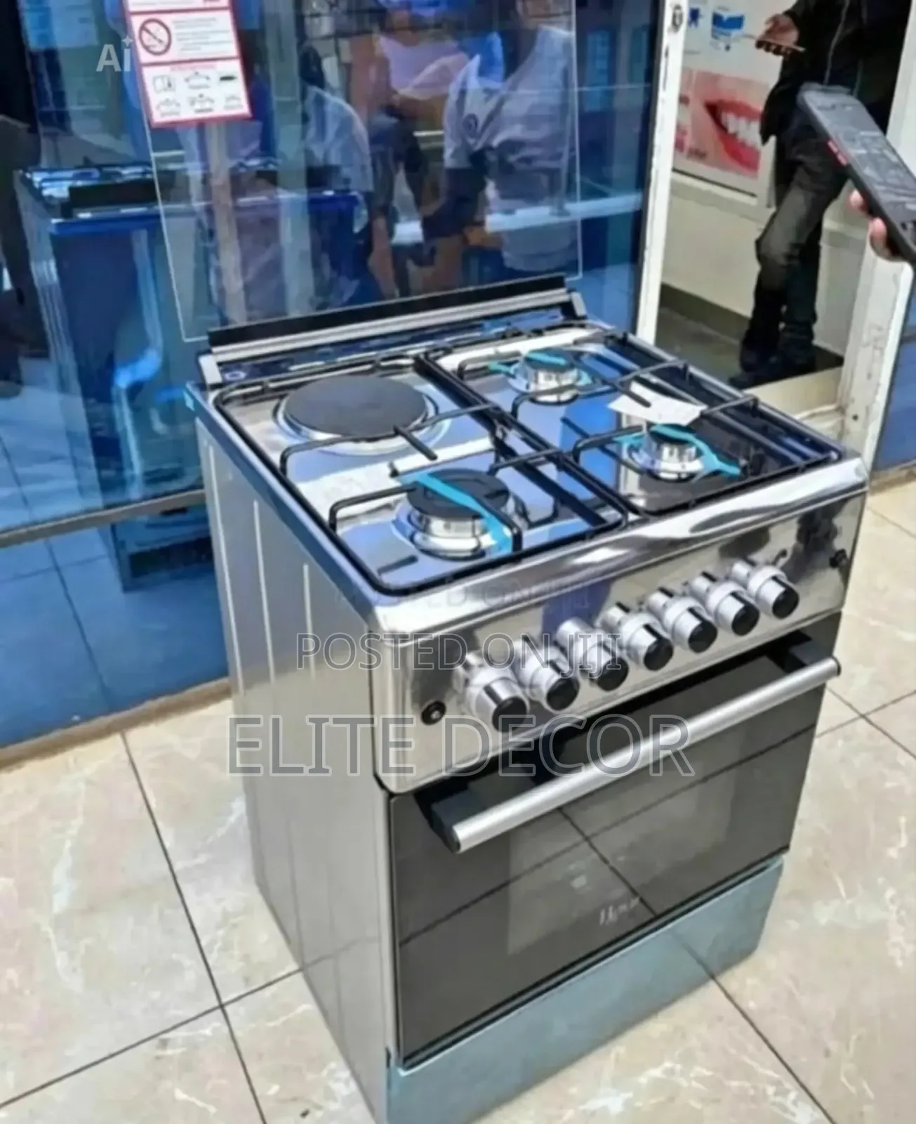 Roch 60×60cm Standing Cooker (3 Gas + 1 Electric) – Reck-631 Series