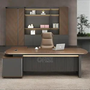 Office Desk; Modern L-Shaped Executive Desk - 1.8 Meters