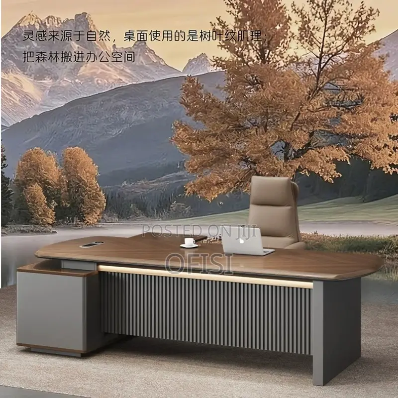 Office Desk; Modern L-Shaped Executive Desk - 1.8 Meters