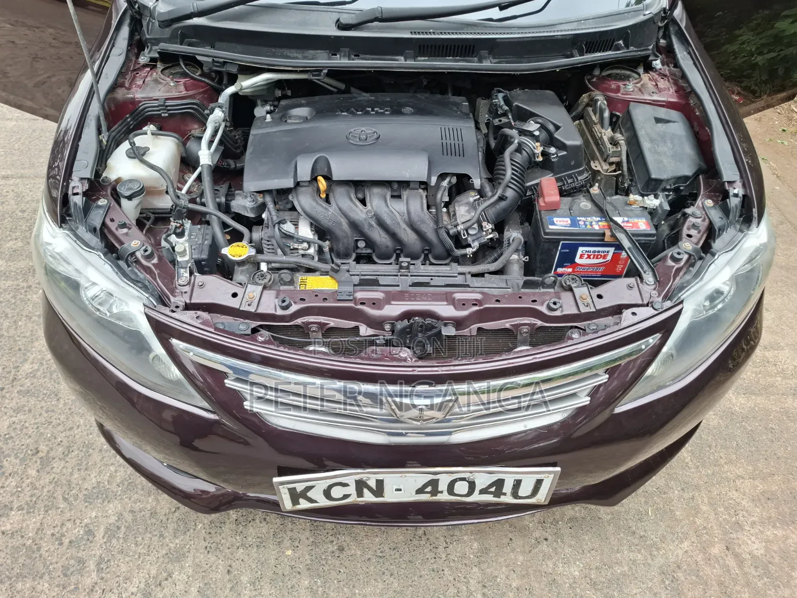 Toyota Allion 2010 Burgundy