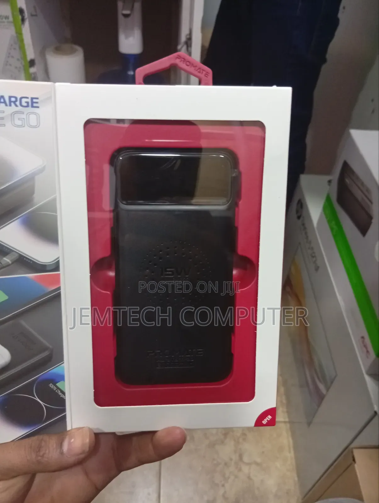 Promate 20000mAh Ultra Slim Wireless Charging Power Bank 15W Wireless