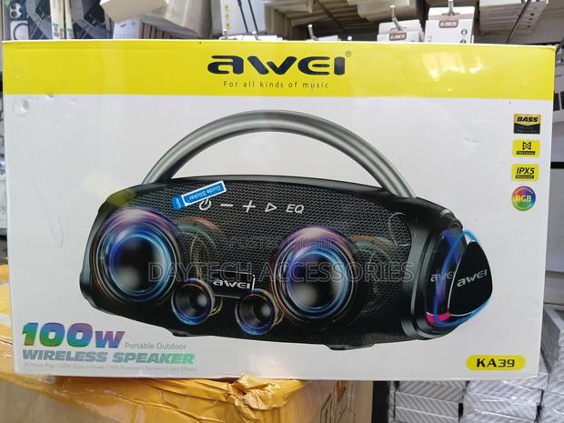 Awei Ka39 100w Bluetooth Speaker - Black - thumbnail 3