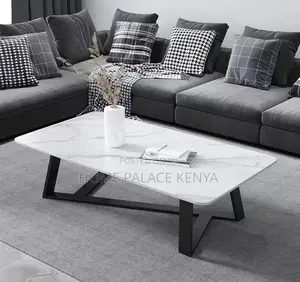 Coffee Table: Slate Top Table With Non Slip Special Shape Legs
