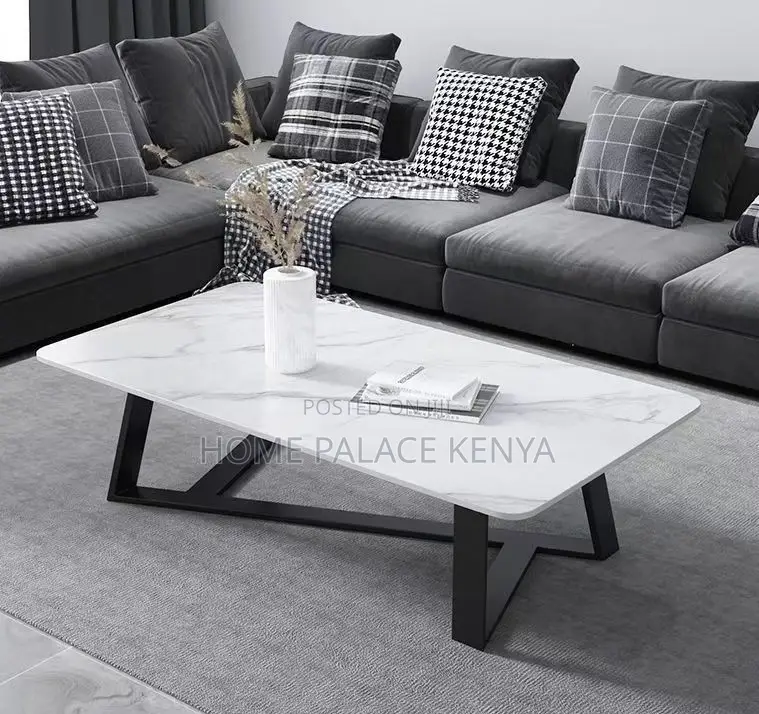 Coffee Table: Slate Top Table With Non Slip Special Shape Legs