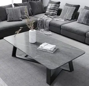 Coffee Table: Slate Top Table With Non Slip Special Shape Legs