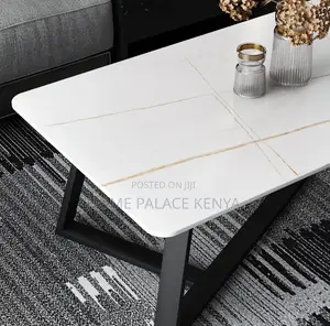 Coffee Table: Slate Top Table With Non Slip Special Shape Legs