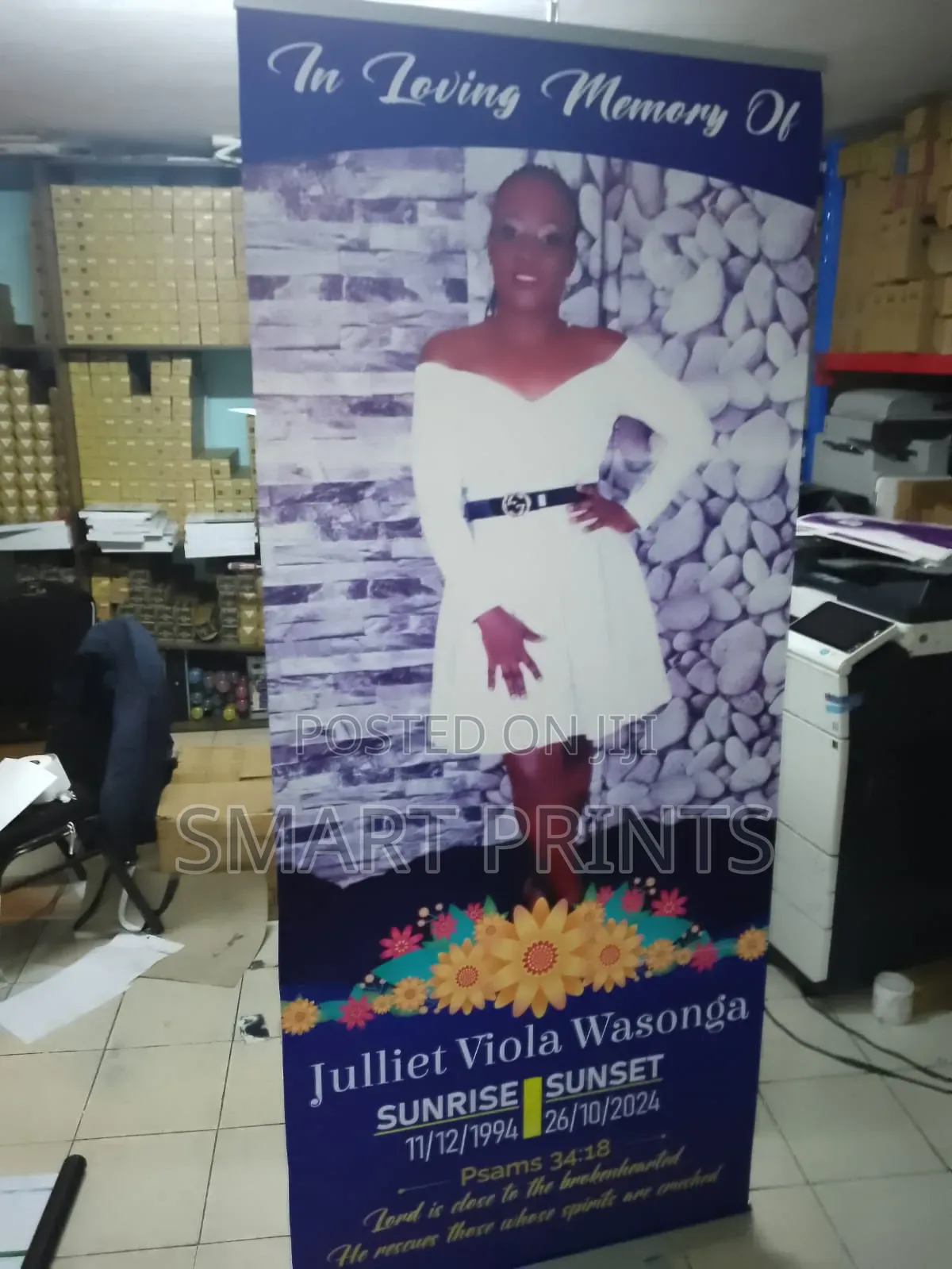 Narrow Base Roll Up Printing