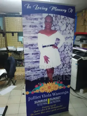 Narrow Base Roll Up Printing
