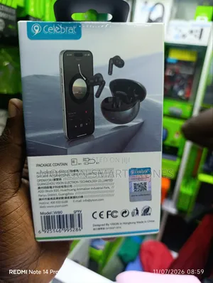 Celebrat W80 TWS Earbuds 2 Color Grey / White Hi-Fi Hd Voice Call.
