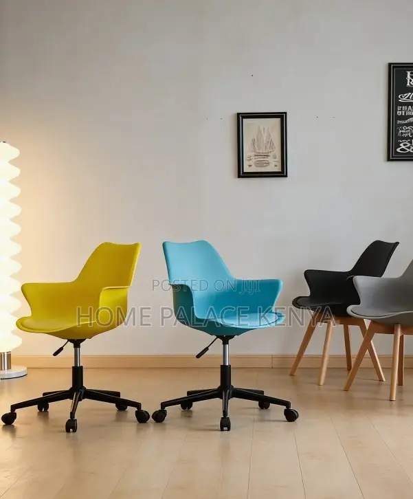 Swivel Chair: Adjustable Swivel Rotary Chair With Soft Cushion