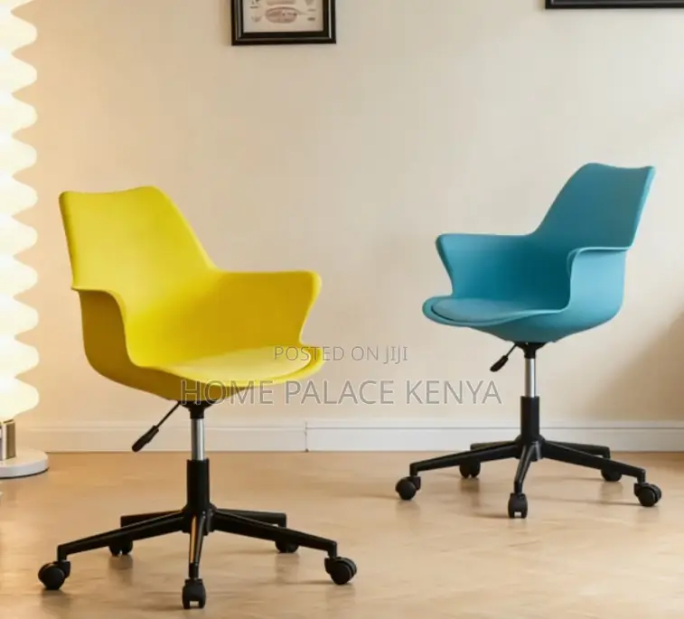Swivel Chair: Adjustable Swivel Rotary Chair With Soft Cushion