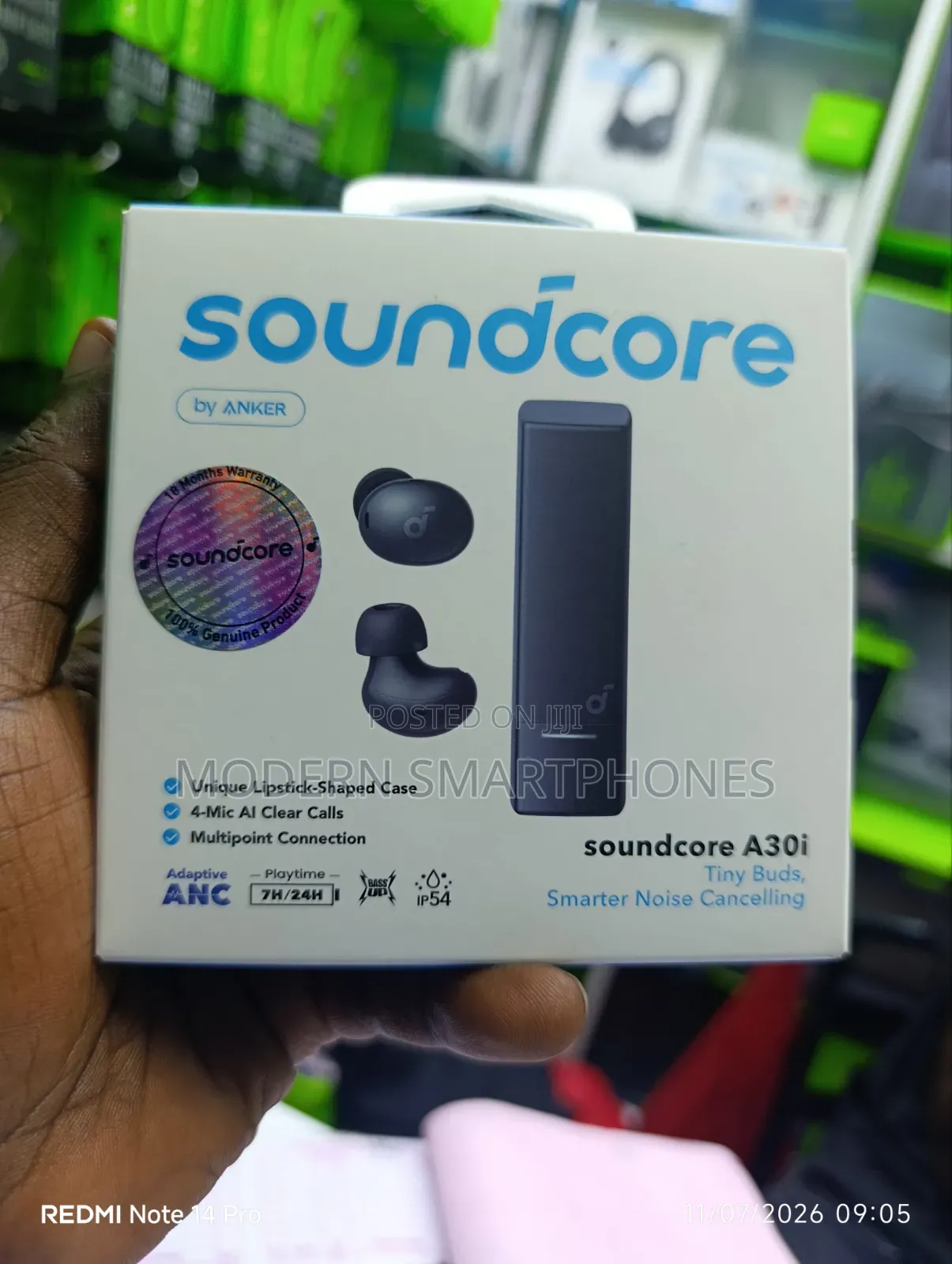Anker Soundcore A30i Anc Tiny Buds Wireless Bluetooth Earbuds
