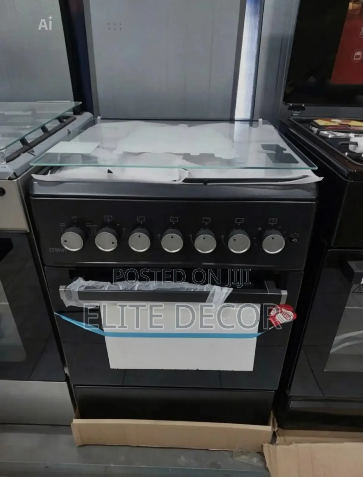 Mika Standing Cooker Mst58u31e3blem 3+1 With Electric Oven