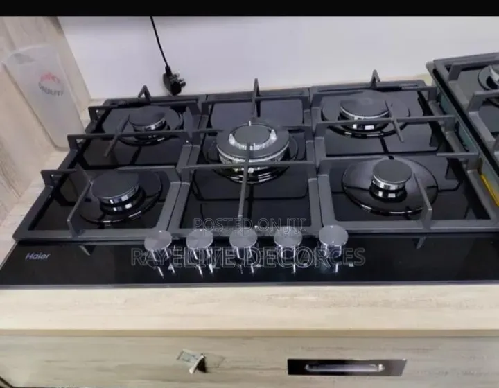 Haier Hob-S775b Built-in Gas Hob (75cm, 5 Burners