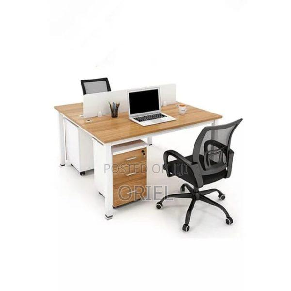 Office Workstation : Minimalist 2-Seater Shared Workstation - thumbnail 3
