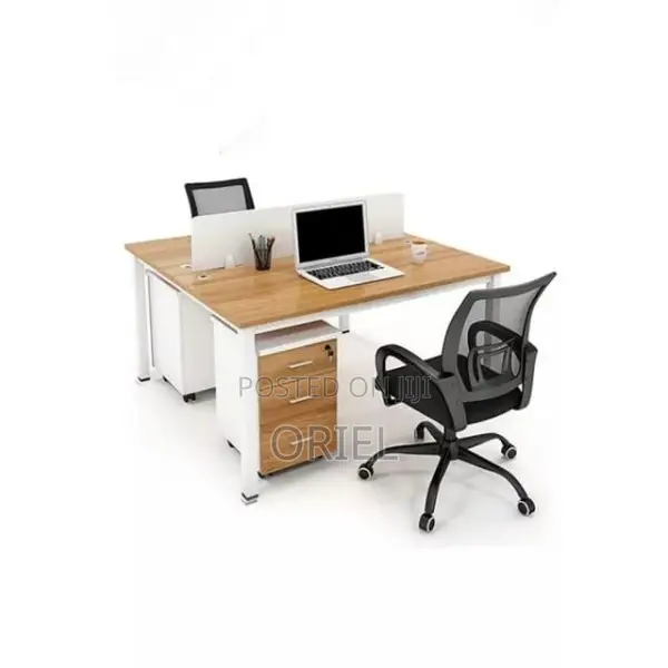 Office Workstation : Minimalist 2-Seater Shared Workstation
