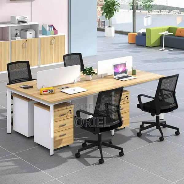Office Workstation : Minimalist 2-Seater Shared Workstation