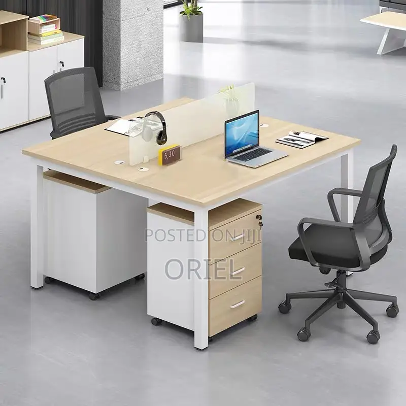 Office Workstation : Minimalist 2-Seater Shared Workstation
