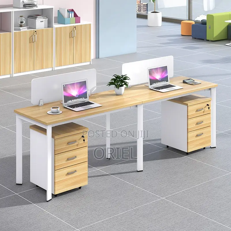 Office Workstation : Minimalist 2-Seater Shared Workstation