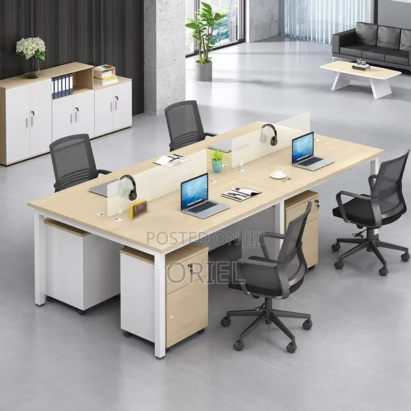 Office Workstation : Minimalist 2-Seater Shared Workstation