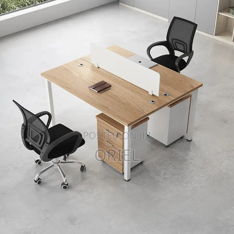 Office Workstation : Minimalist 2-Seater Shared Workstation