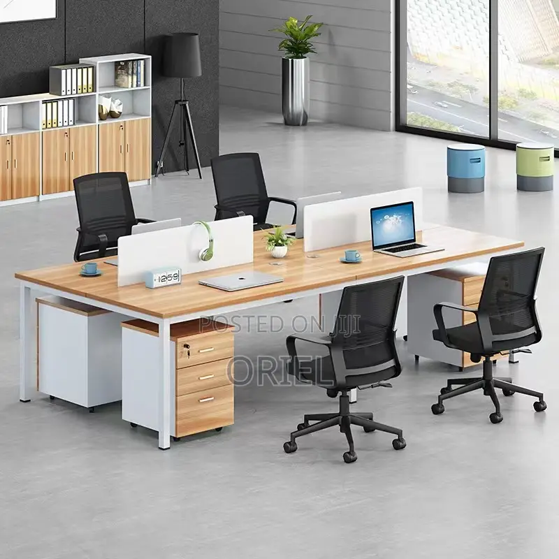 Office Workstation : Minimalist 2-Seater Shared Workstation