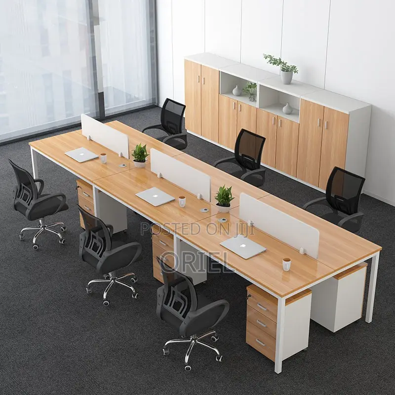 Office Workstation : Minimalist 2-Seater Shared Workstation