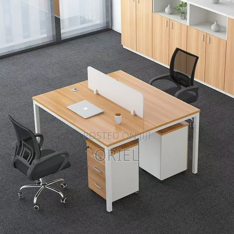 Office Workstation : Minimalist 2-Seater Shared Workstation
