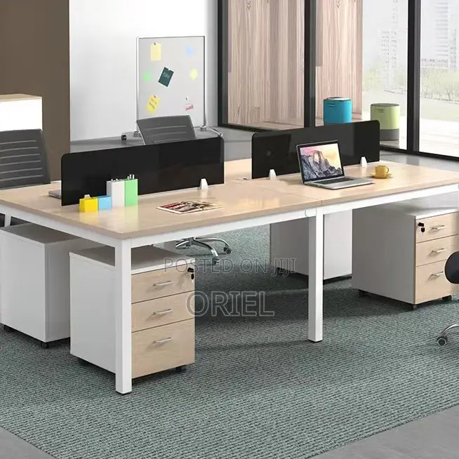 Office Workstation : Minimalist 2-Seater Shared Workstation