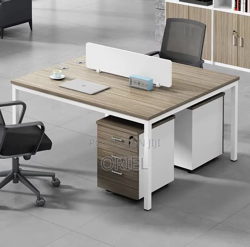 Office Workstation : Minimalist 2-Seater Shared Workstation