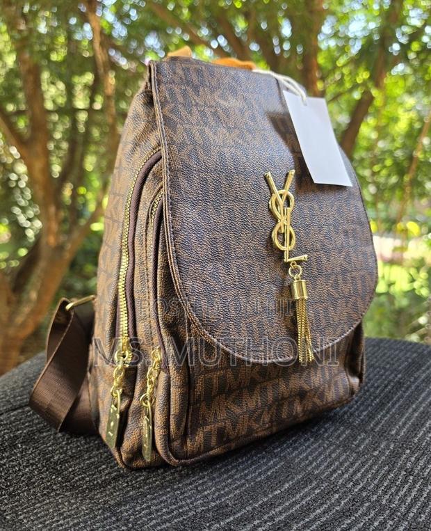 Monogram Print Quality Mimimalist Backpack
