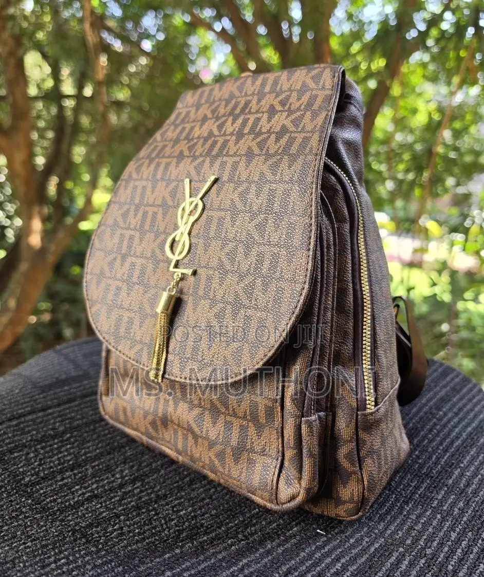 Monogram Print Quality Mimimalist Backpack