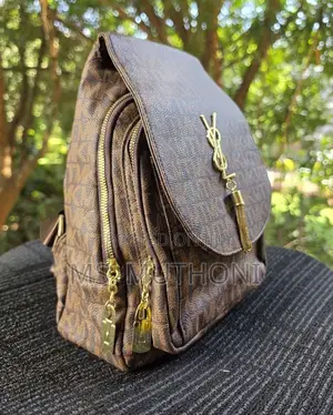 Monogram Print Quality Mimimalist Backpack