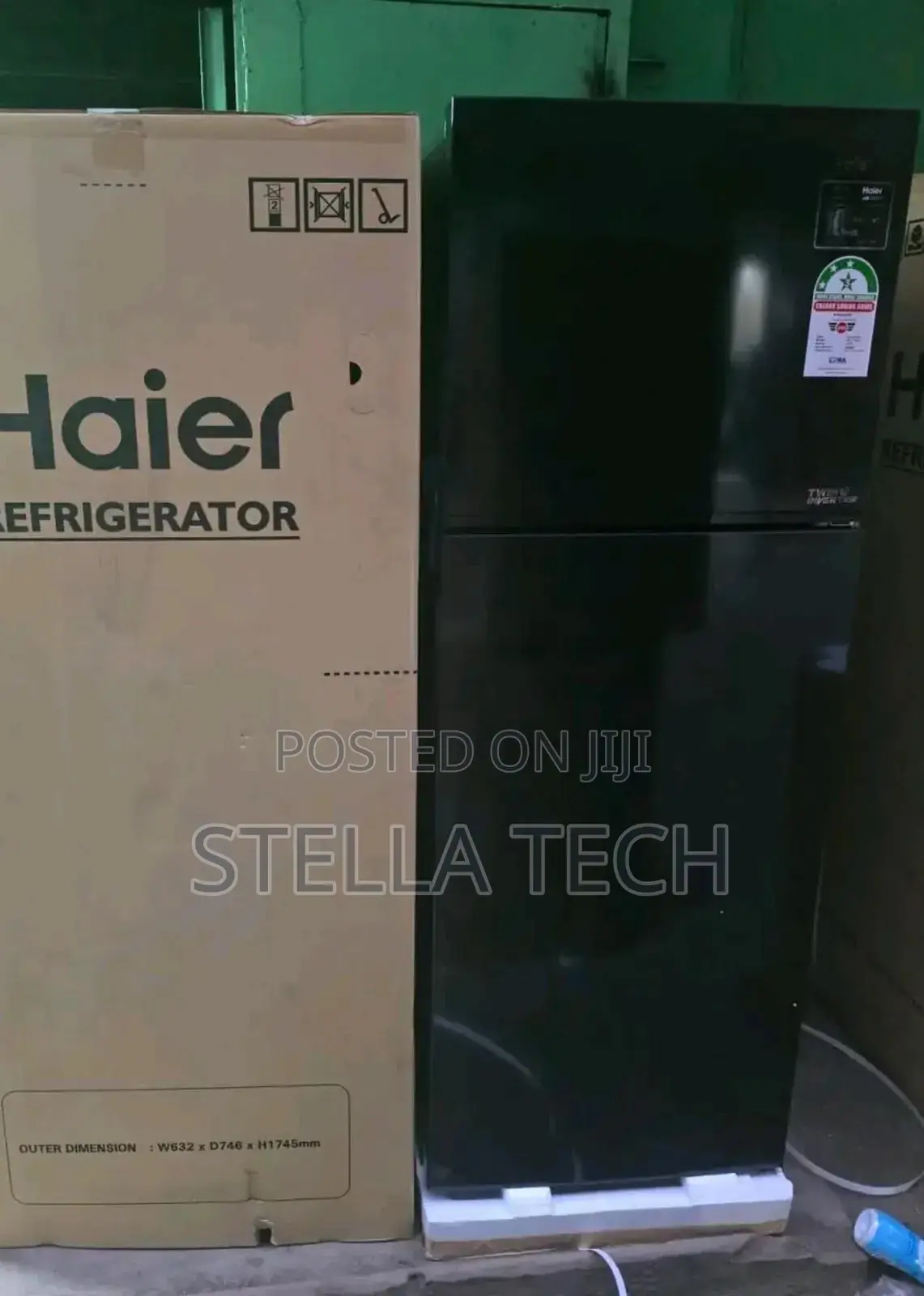 Haier 3 Star 333l Double Door No-frost Fridge Refrigerator