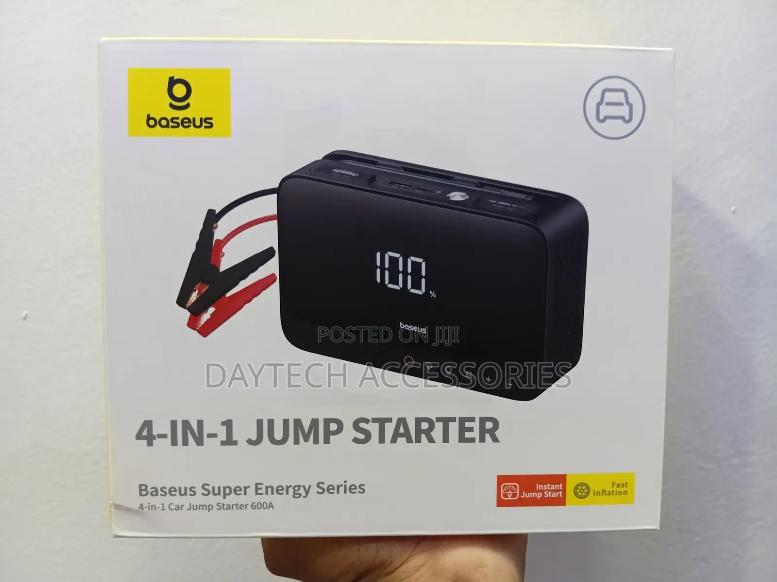 Baseus Super Energy 4-in-1 Jump Starter 6000 Mah 600a - Black