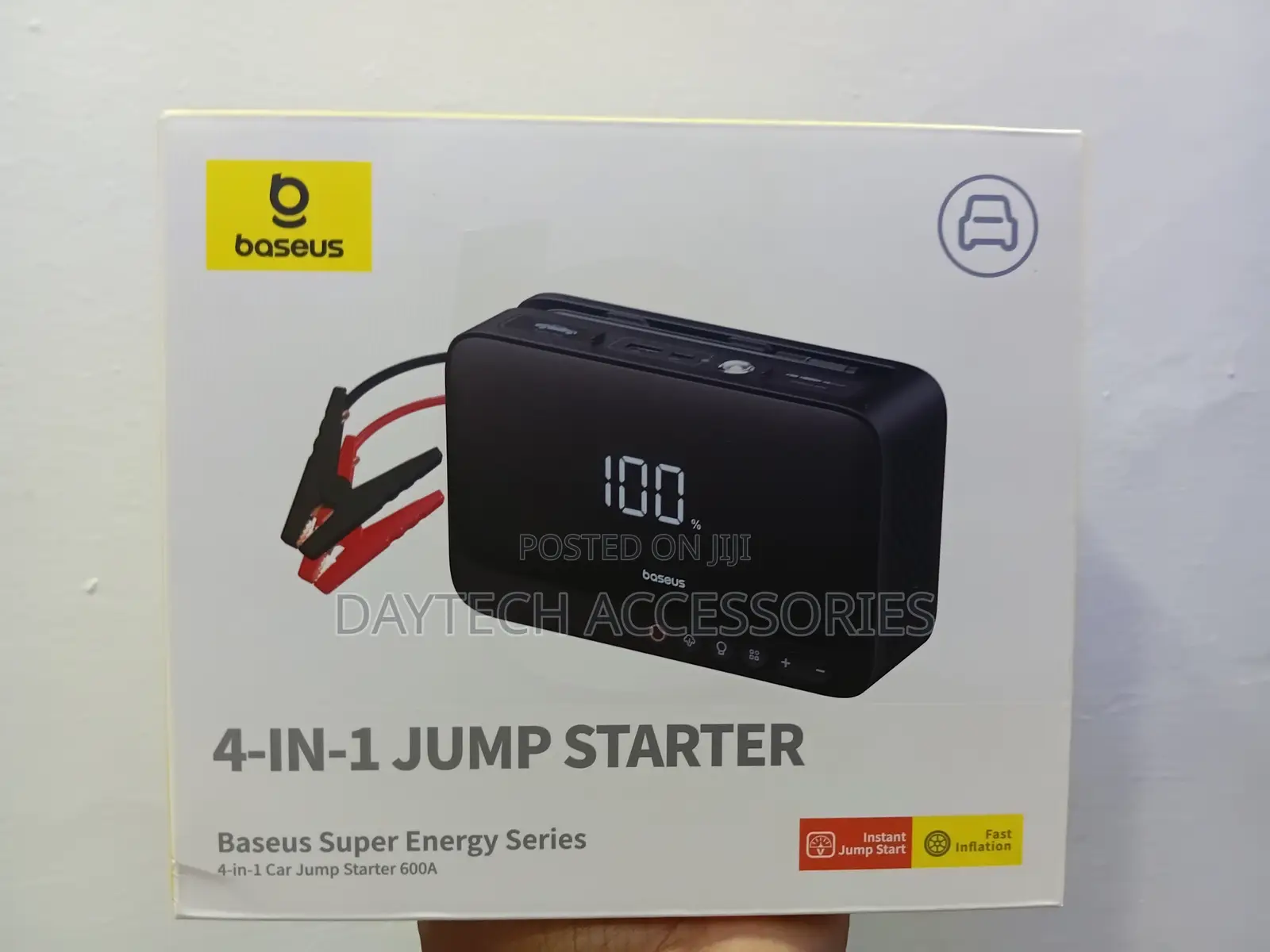 Baseus Super Energy 4-in-1 Jump Starter 6000 Mah 600a - Black