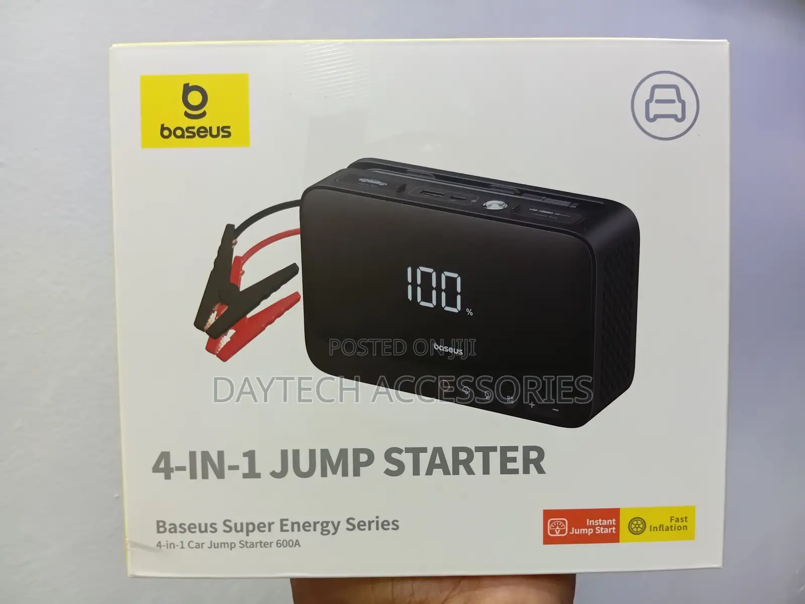 Baseus Super Energy Series 4-in-1 Car Jump Starter 600a Cluster Black