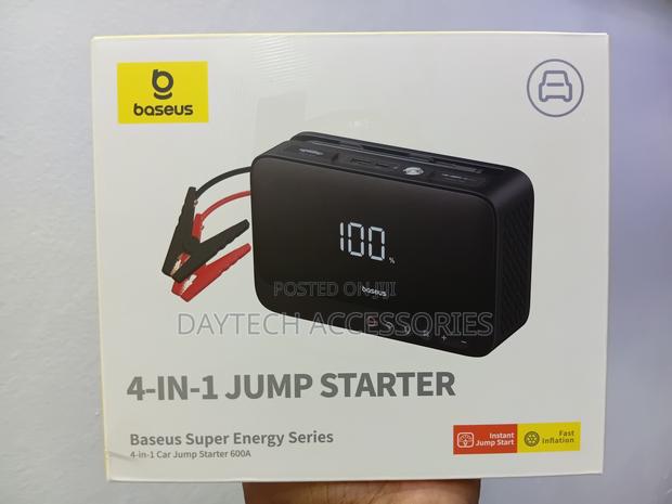 Baseus Super Energy Series 4-in-1 Car Jump Starter 600a Cluster Black