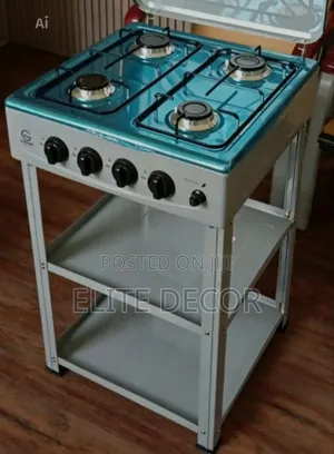 Eurochef Full Gas Standing Cooker With Shelves