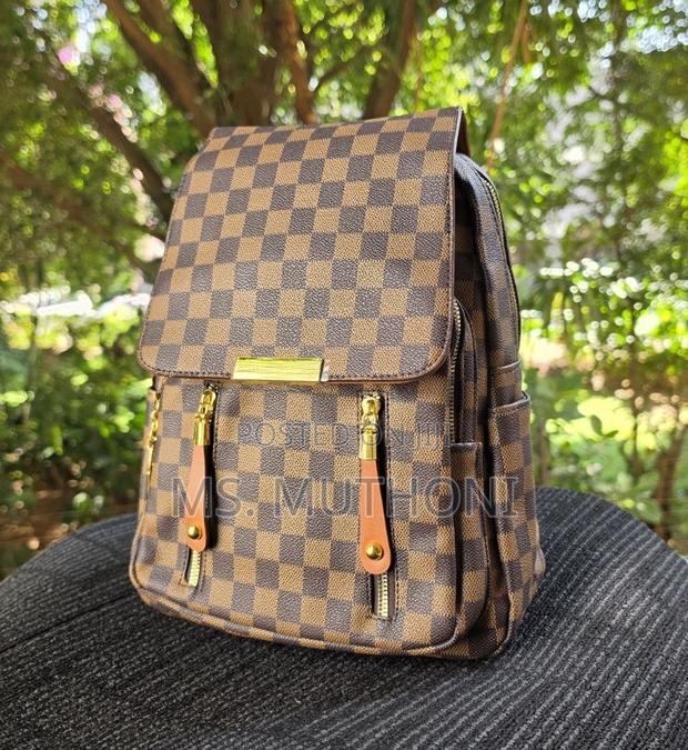 Luxury Checkered Unisex Eberyday Backpack - thumbnail 2
