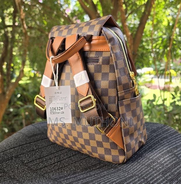Luxury Checkered Unisex Eberyday Backpack - thumbnail 4