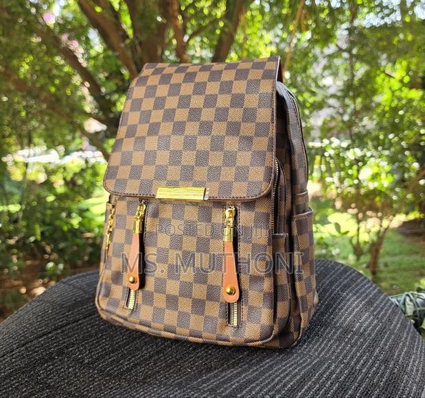 Luxury Checkered Unisex Eberyday Backpack - main view