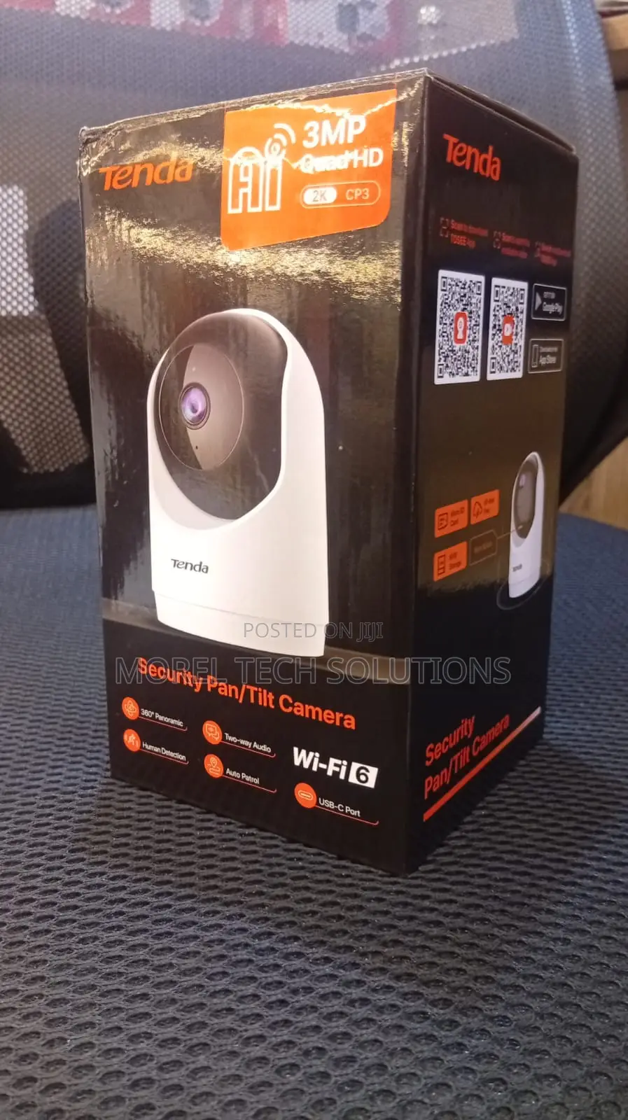 Tenda Rp3 Smart Home Security Camera – 3mp, Ai Human Tracking